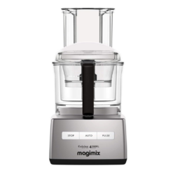 Magimix Compact 4200 XL Chrome 950 Watt Food Processor with Recipe Book