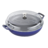 Staub Cast Iron 3.5-qt Braiser with Glass Lid - Dark Blue