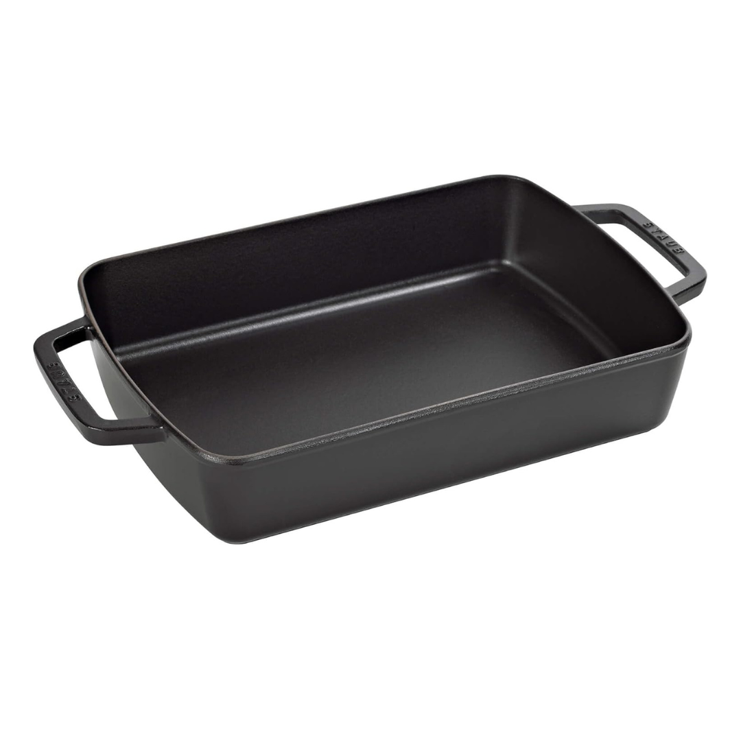 Staub Cast Iron 12-inch x 8-inch Roasting Pan - Matte Black