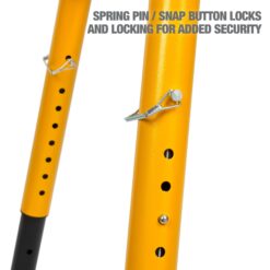 DEWALT 46-in L x 36-in H Yellow Steel Adjustable Height Portable Work Bench