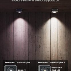 Govee Permanent Outdoor Lights 2, 50ft RGBIC Outdoor Lights with 36 LED Lights, Black