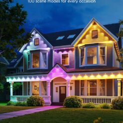 Govee Permanent Outdoor Lights 2, 100ft RGBIC Outdoor Lights with 72 LED Lights, Black