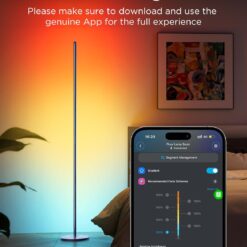 Govee RGBIC Floor Lamp Basic, LED Corner Lamp Works with Alexa, Smart Modern Floor Lamp, Blue