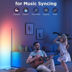 Govee RGBIC Floor Lamp Basic, LED Corner Lamp Works with Alexa, Smart Modern Floor Lamp, Blue