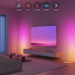 Govee RGBIC Floor Lamp Basic, LED Corner Lamp Works with Alexa, 1000lm Modern Floor Lamp, Champagne