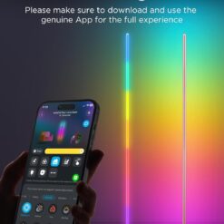 Govee RGBIC Floor Lamp Basic, LED Corner Lamp Works with Alexa, 1000lm Modern Floor Lamp, Champagne