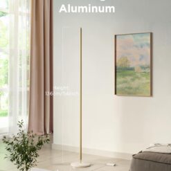 Govee RGBIC Floor Lamp Basic, LED Corner Lamp Works with Alexa, 1000lm Modern Floor Lamp, Champagne