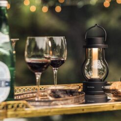 BALMUDA The Lantern | Rechargeable LED Lantern | 3 Light Modes: Candle, Amber, & Warm White | Battery Operated | Lightweight | Water-Resistant | US Version | Black&ZeroWidthSpace;