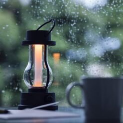 BALMUDA The Lantern | Rechargeable LED Lantern | 3 Light Modes: Candle, Amber, & Warm White | Battery Operated | Lightweight | Water-Resistant | US Version | Black&ZeroWidthSpace;