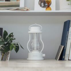 BALMUDA The Lantern | Rechargeable LED Lantern | 3 Light Modes: Candle, Amber, & Warm White | Battery Operated | Lightweight | Water-Resistant | US Version | White