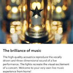 BALMUDA The Speaker | Portable Bluetooth Speaker | 3D Crystal Sound & LED Light Show | Rechargeable | USB-C | 3 Light Modes: Candle, Ambient, & Beat | 7-Hour Playtime for Live Concert Feel at Home