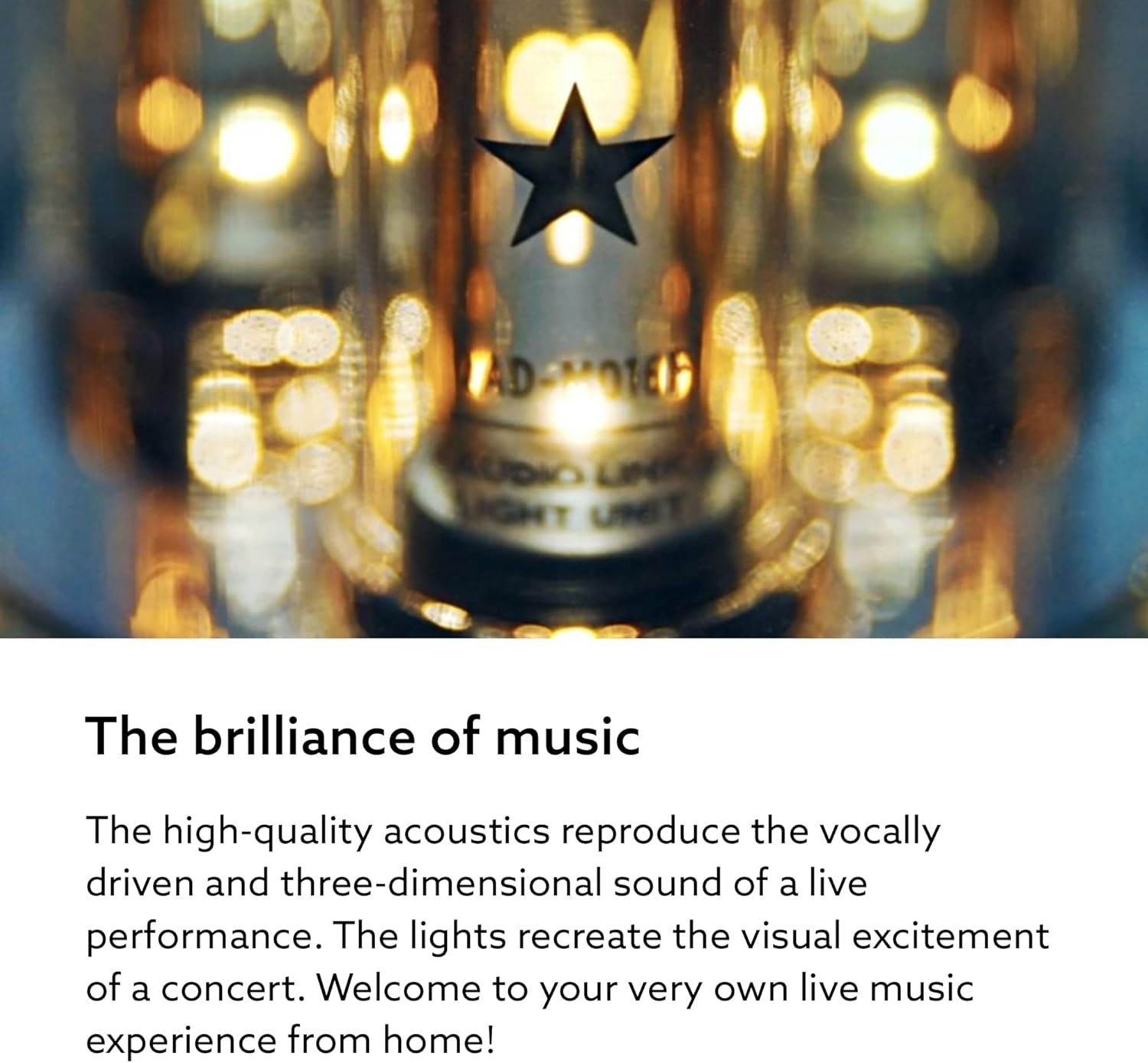 BALMUDA The Speaker | Portable Bluetooth Speaker | 3D Crystal Sound & LED Light Show | Rechargeable | USB-C | 3 Light Modes: Candle, Ambient, & Beat | 7-Hour Playtime for Live Concert Feel at Home