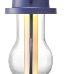 BALMUDA The Lantern | Rechargeable LED Lantern | 3 Light Modes: Candle, Amber, & Warm White | Battery Operated | Lightweight | Water-Resistant | US Version | Navy