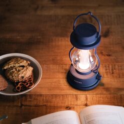 BALMUDA The Lantern | Rechargeable LED Lantern | 3 Light Modes: Candle, Amber, & Warm White | Battery Operated | Lightweight | Water-Resistant | US Version | Navy