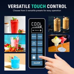 Luma by Newair Frozen Slushie Drink Maker, 88 oz Slushy Ice Machine with CycloneFreeze Technology, 5 Preset Programs and Auto Cleaning