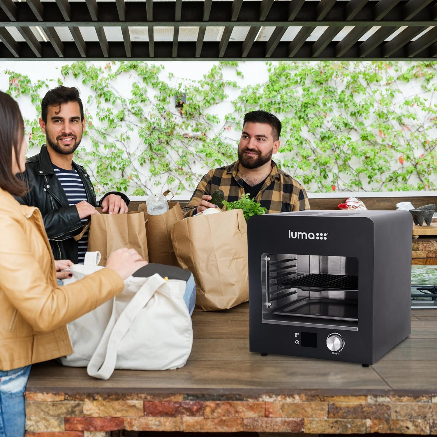 Luma Electric Steak Grill, Portable Indoor Countertop Oven with Griddle, Smokeless Electric Infrared Grill, Heats up to 1450 Degrees