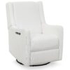 Delta Children Mercer Electronic Power Recliner and Swivel Glider with USB Port in LiveSmart Performance Fabric, Pearl