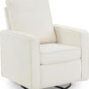 Delta Children Luna Nursery Swivel Glider - Greenguard Gold Certified and Oeko-TEX Standard 100 Fabric, Oatmeal