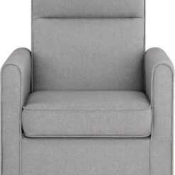 Delta Children Blair Slim Nursery Glider Swivel Rocker Chair, French Gray