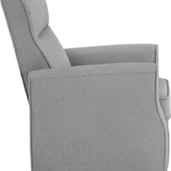 Delta Children Blair Slim Nursery Glider Swivel Rocker Chair, French Gray