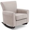 Delta Children Lancaster Rocking Chair Featuring Live Smart Fabric, Linen