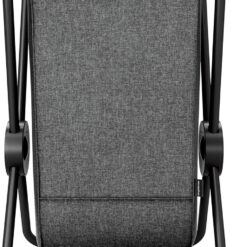 simplehuman single x-frame laundry hamper, 100% recycled polyester removable laundry baskets with easy carry handles, heavy-gauge steel frame, black, 65L