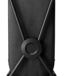 simplehuman single x-frame laundry hamper, 100% recycled polyester removable laundry baskets with easy carry handles, heavy-gauge steel frame, black, 65L