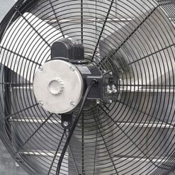 iLIVING Variable Speed Shutter Exhaust Fan 24-in Plug in Indoor Silver Wall Mounted Fan