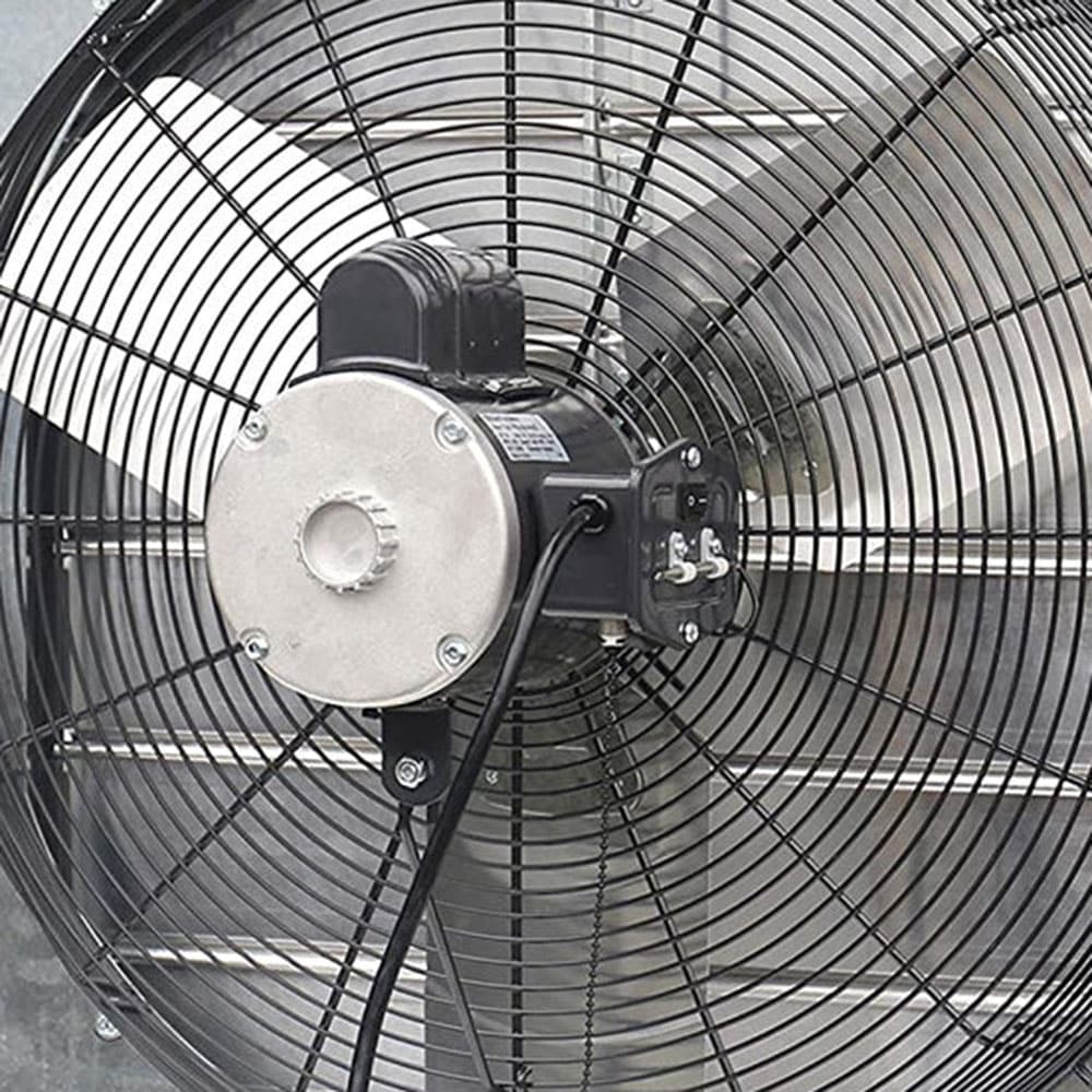 iLIVING Variable Speed Shutter Exhaust Fan 24-in Plug in Indoor Silver Wall Mounted Fan