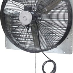 iLIVING Variable Speed Shutter Exhaust Fan 30-in Indoor Silver Wall Mounted Fan