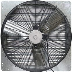 iLIVING Variable Speed Shutter Exhaust Fan 30-in Indoor Silver Wall Mounted Fan