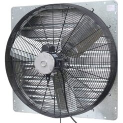 iLIVING Variable Speed Shutter Exhaust Fan 30-in Indoor Silver Wall Mounted Fan