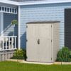 Suncast 4-ft x 2-ft Vertical Off-white Lean-to Roof Plastic Resin Storage Shed