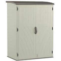 Suncast 4-ft x 2-ft Vertical Off-white Lean-to Roof Plastic Resin Storage Shed