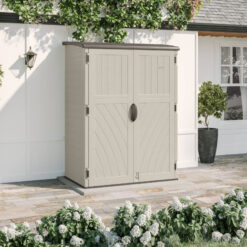 Suncast 4-ft x 2-ft Vertical Off-white Lean-to Roof Plastic Resin Storage Shed