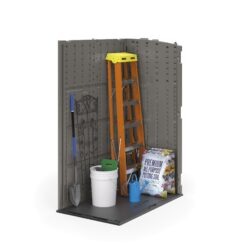 Suncast 4-ft x 3-ft Vertical Gray Lean-to Resin Storage Shed