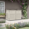 Suncast 6-ft x 4 Trash Hideaway Off-white Lean-to Roof Plastic Resin Storage Shed