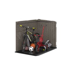 Suncast 6-ft x 4-ft Trash Hideaway Gray Lean-to Roof Plastic Resin Storage Shed