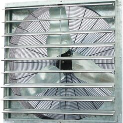 Iliving - 36" Wall Mounted Shutter Exhaust Fan - Automatic Shutter - 6128 CFM, 9000 SQF Coverage Area, Silver (ILG8SF36S)