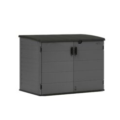 Suncast 6-ft x 4-ft Trash Hideaway Black Lean-to Roof Plastic Resin Storage Shed