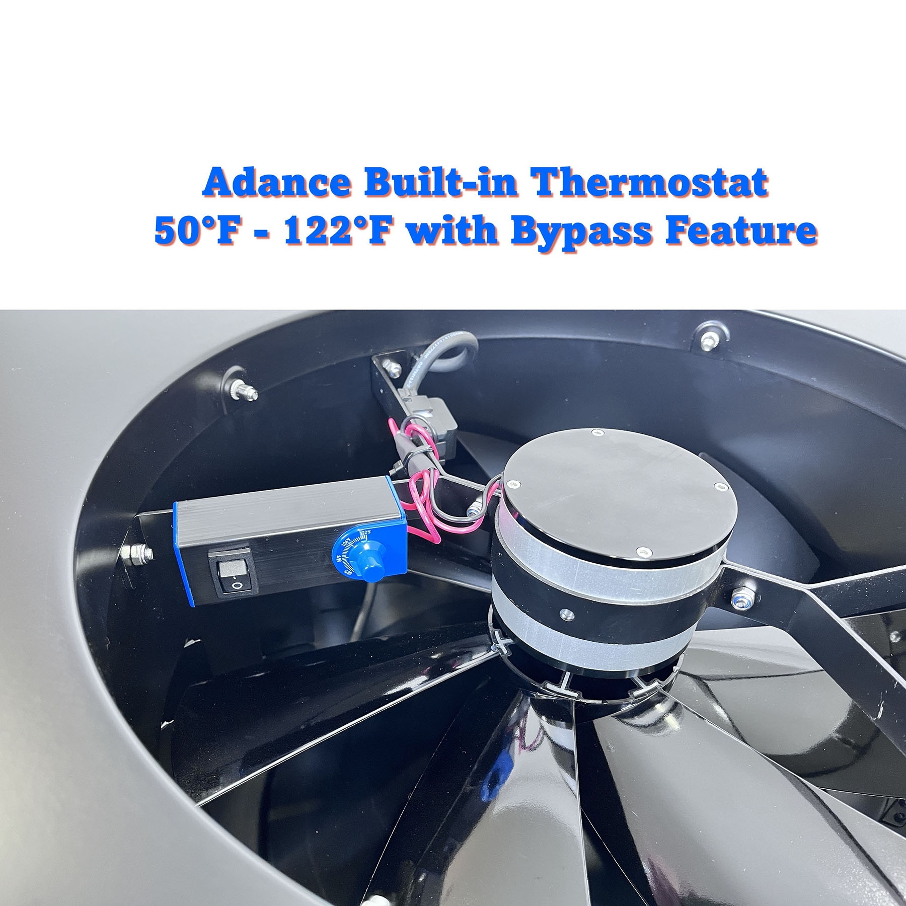iLIVING 1150 -CFM Black Aluminum Solar Power Roof Vent