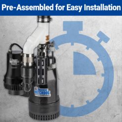Basement Watchdog 1/3-HP 115 -Volt 62-Gallon Cast iron Submersible sump pump