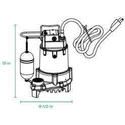 Zoeller 1/2-HP 115 -Volt 80-Gallon Cast iron Submersible sump pump