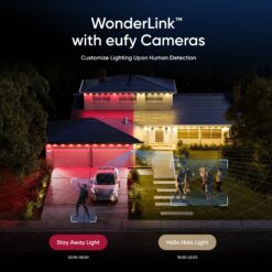 eufy 100-ft Plug-in White Indoor/Outdoor String Light with 60 Multicolor -Light LED Micro Bulbs Bluetooth Compatibility Wi-Fi Compatibility
