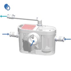 SANIFLO 1/2-HP 120 -Volt 27-Gallon Thermoplastic Macerating pump