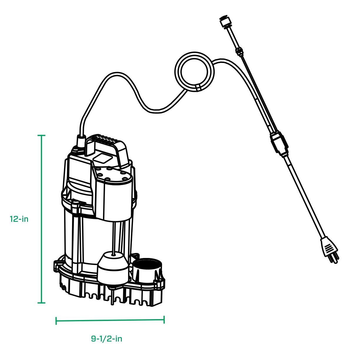 Zoeller 3/4-HP 115 -Volt 80-Gallon Cast iron Submersible sump pump