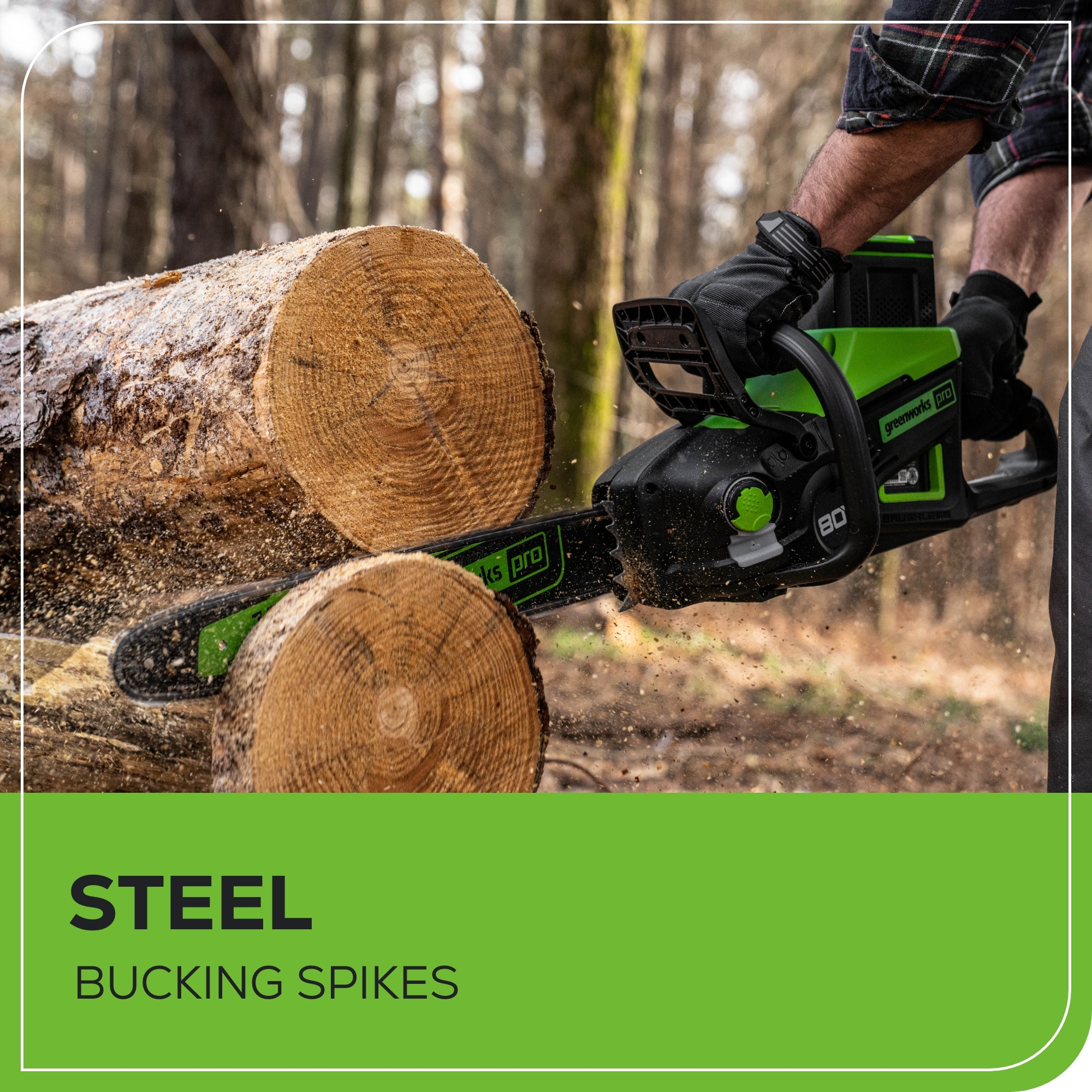 Greenworks Pro 80-volt max 18-in Battery Chainsaw Battery Not Included Charger Not Included