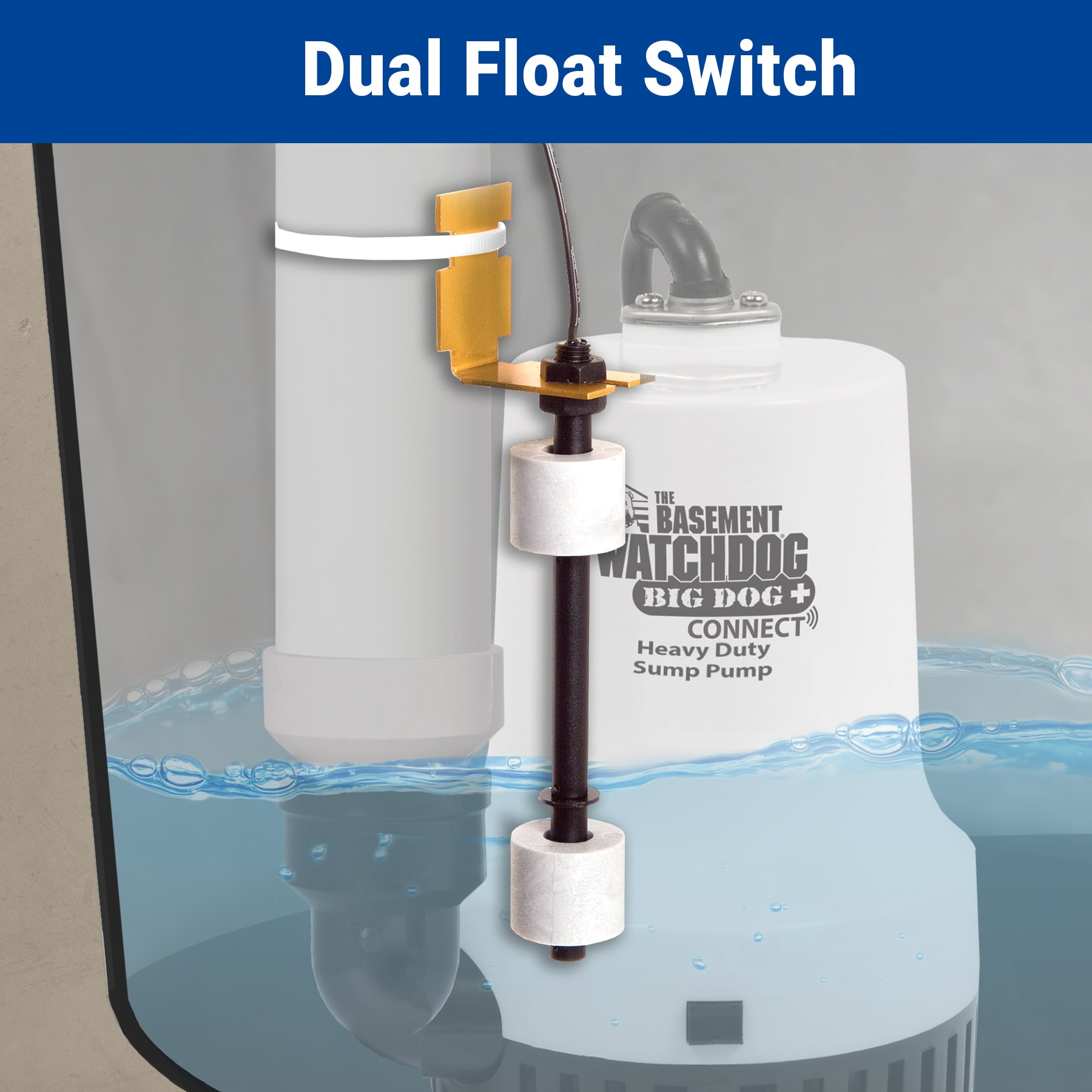 Basement Watchdog 1/3-HP 115 -Volt 58-Gallon Plastic Battery-powered sump pump