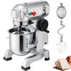 VEVOR 600 W 3 Speed 15 Qt Food Mixer Dough Mixer 304 Stainless Steel 15-Quart Commercial/Residential Bowl-lift Stand Mixer