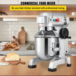 VEVOR 600 W 3 Speed 15 Qt Food Mixer Dough Mixer 304 Stainless Steel 15-Quart Commercial/Residential Bowl-lift Stand Mixer